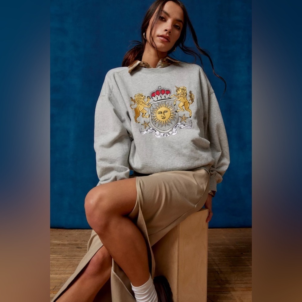 UO Hardy Crest Pullover Sweatshirt Size S-P